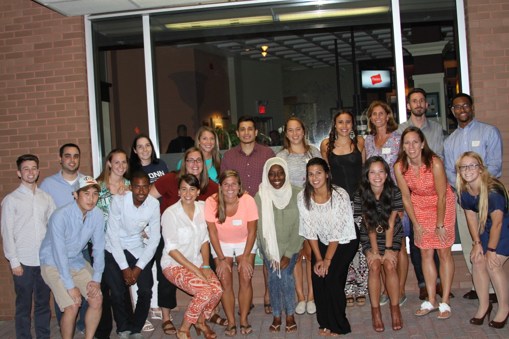 sport management alumni event, hartford group shot 2015